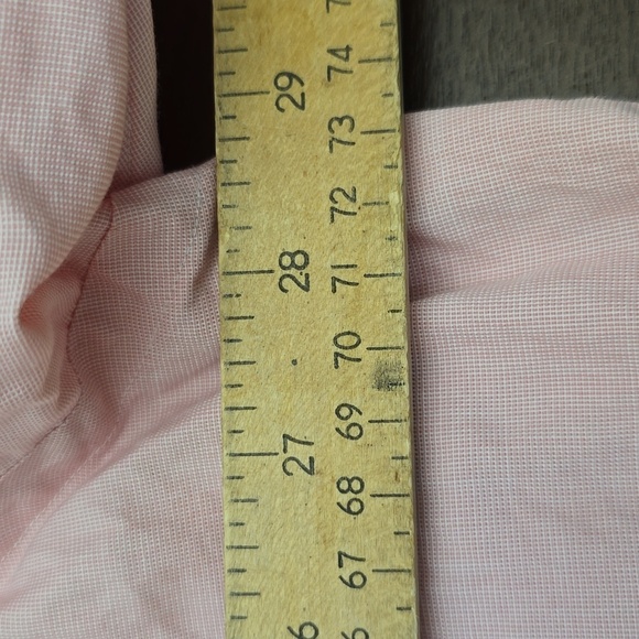 RALPH LAUREN Men's Pink LS Shirt100% Cotton 18 Neck - Picture 8 of 8